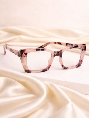 +4.00 Square reading glasses Oprah style Blue light blocking